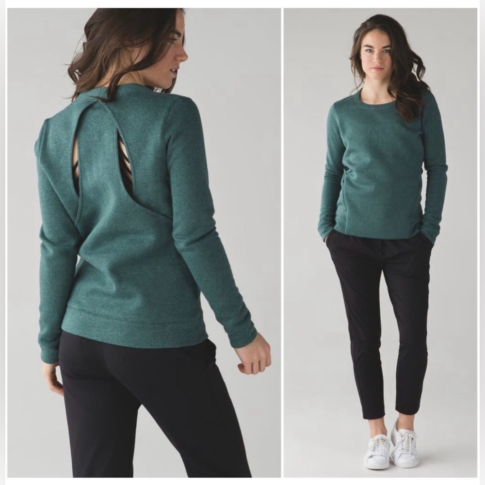 lululemon athletica green Sweatshirt